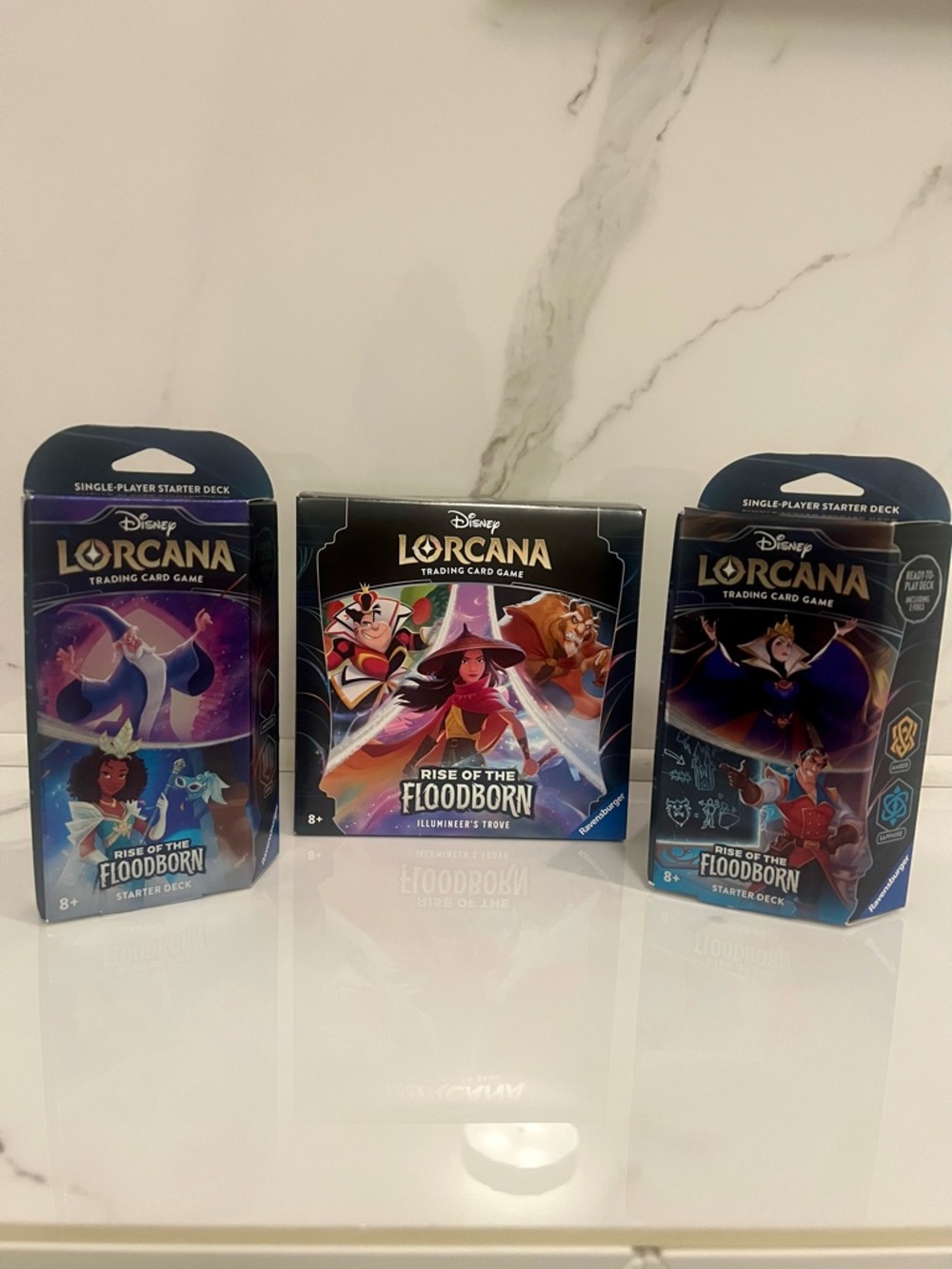 SEALED Disney Lorcana Bundle 1 Trove + 2 Starter Decks Rise of the Floodborn